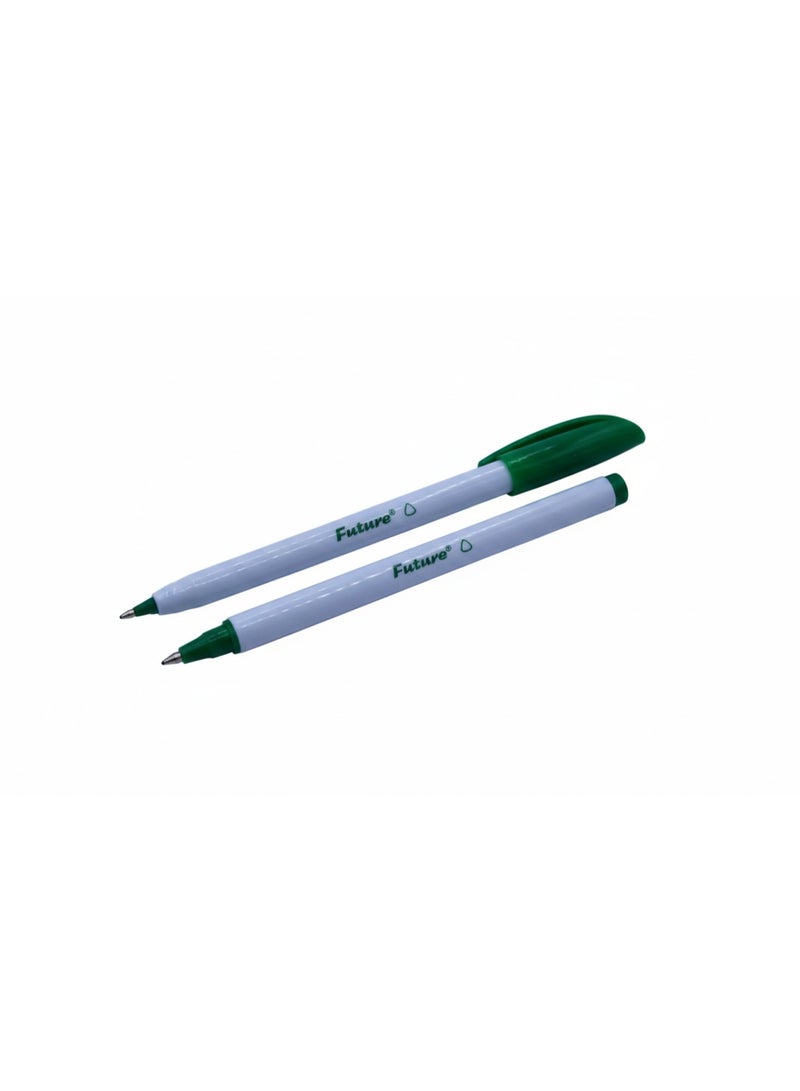 Future Ballpoint Pen, 1.0mm - Green, Pack of 10 - Image 2